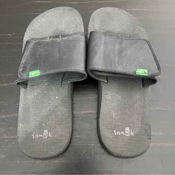 Sanuk Men's Beer Cozy Light Slides Sandals Shoes size 9 - Picture 2 of 4